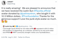 1050万美元！Tpunks 再现NFT头像天价